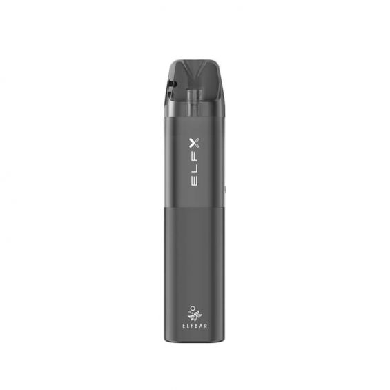 Elf Bar Elfx Refillable Pod Vape Kit - Silver - vapeukwholesale