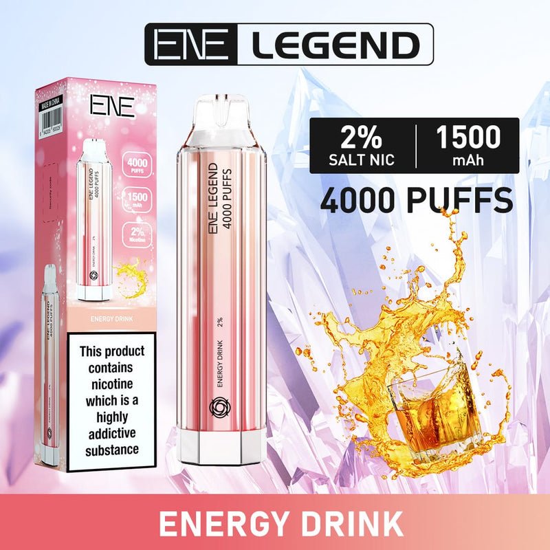 ENE Crystal Legend 4000 Disposable Vape Puff Pod Box of 10-Energy Drink-vapeukwholesale