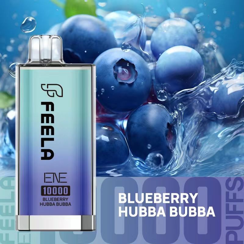 Feela ENE/Elux 10000 Disposable Vape Puff Pod Box of 10-Blueberry Hubba Bubba-vapeukwholesale