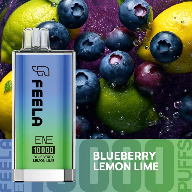 Feela ENE/Elux 10000 Disposable Vape Puff Pod Box of 10-Blueberry Lemon Lime-vapeukwholesale