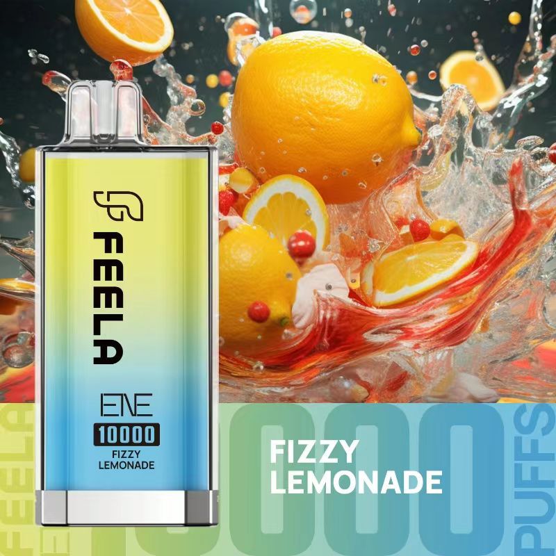 Feela ENE/Elux 10000 Disposable Vape Puff Pod Box of 10-Fizzy Lemonade-vapeukwholesale