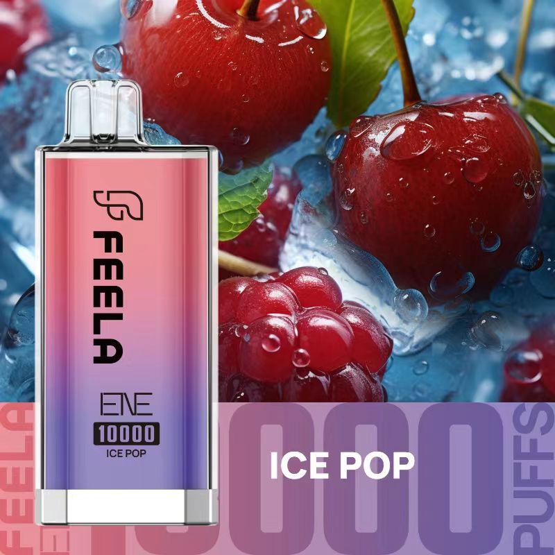 Feela ENE/Elux 10000 Disposable Vape Puff Pod Box of 10-Ice Pop-vapeukwholesale