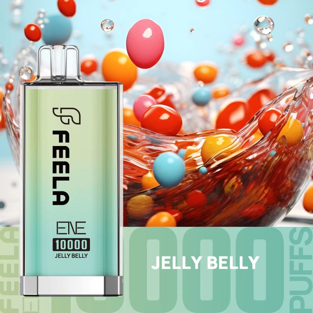Feela ENE/Elux 10000 Disposable Vape Puff Pod Box of 10-Jelly Belly-vapeukwholesale