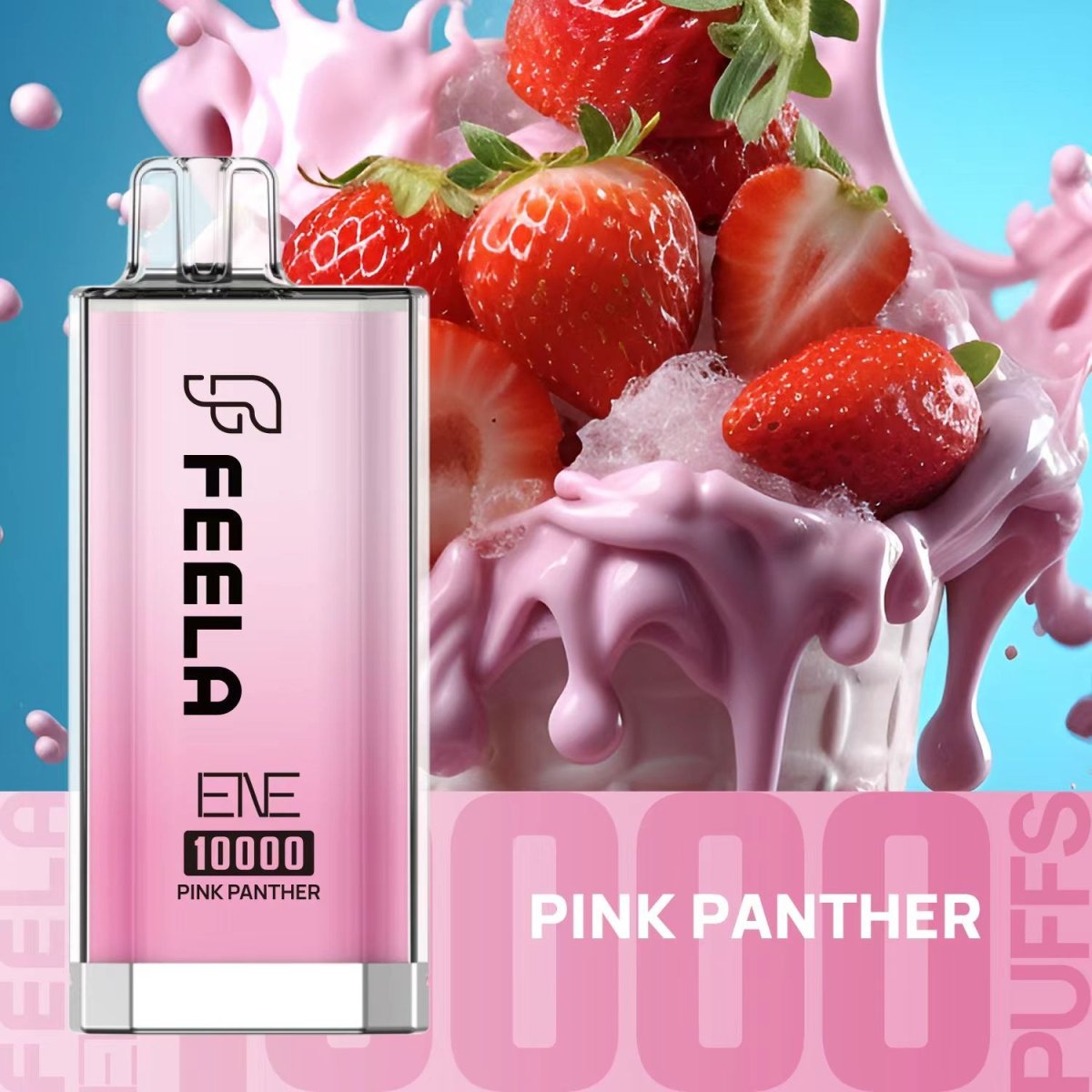 Feela ENE/Elux 10000 Disposable Vape Puff Pod Box of 10-Pink Panther-vapeukwholesale