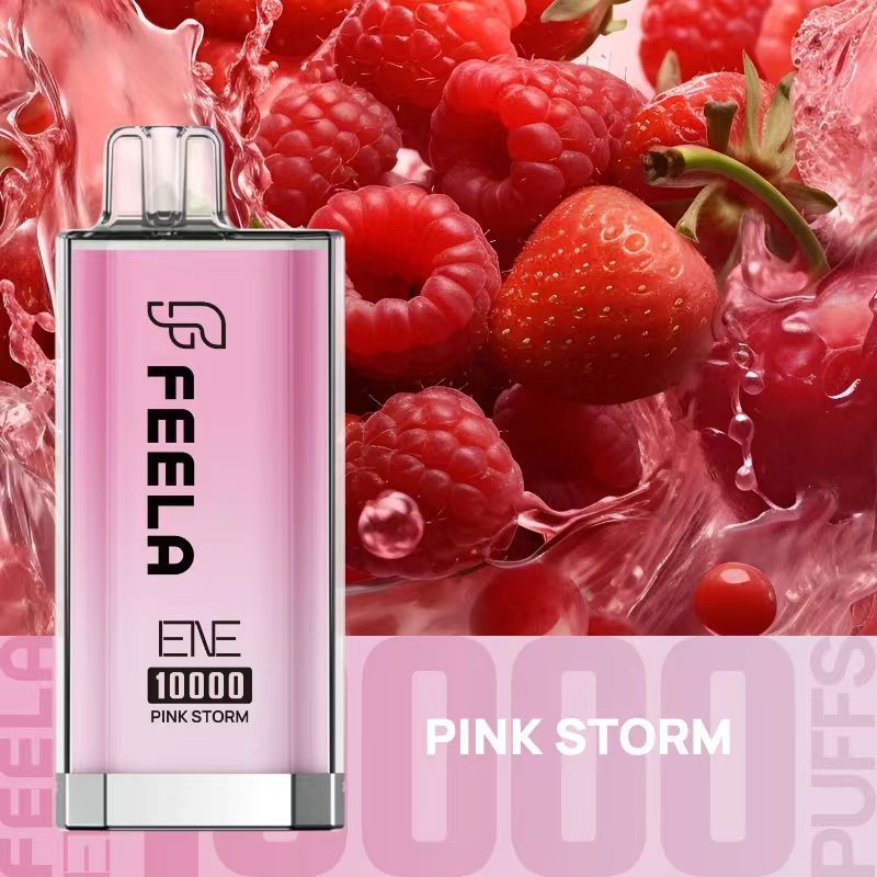 Feela ENE/Elux 10000 Disposable Vape Puff Pod Box of 10-Pink Strom-vapeukwholesale