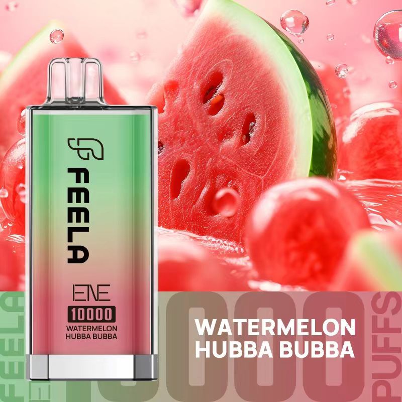 Feela ENE/Elux 10000 Disposable Vape Puff Pod Box of 10-Watermelon Hubba Bubba-vapeukwholesale
