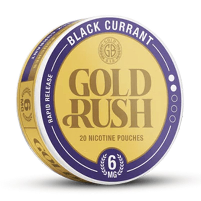 Gold Bar Gold Rush Nicotine Pouches Pack of 10-Blackcurrant-vapeukwholesale