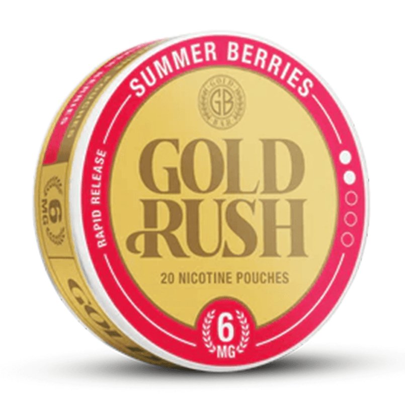 Gold Bar Gold Rush Nicotine Pouches Pack of 10-Summer Berries-vapeukwholesale