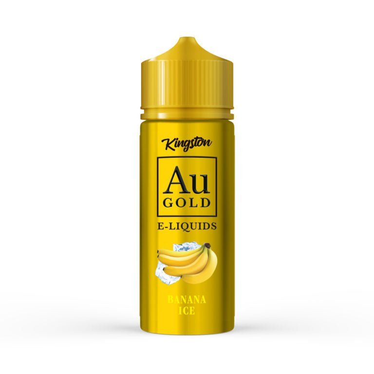 Kingston AU Gold 100ml E-liquid Shortfill-Banana Ice-vapeukwholesale