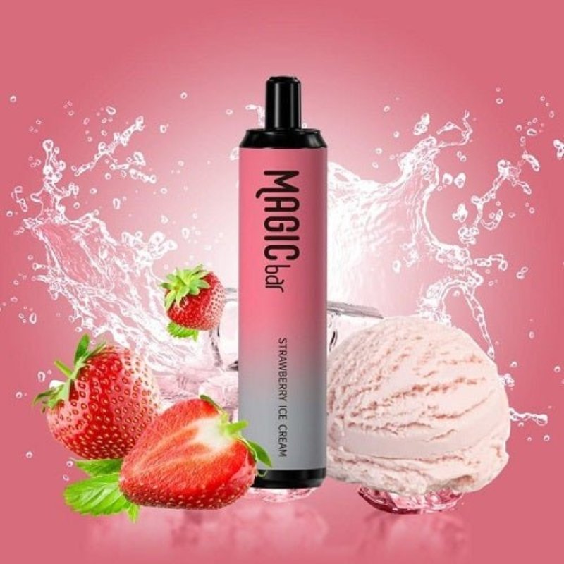Magic Bar Max Disposable 4000 Puff | 10 Pack | vapeukwholesale-Strawberry ice cream-vapeukwholesale