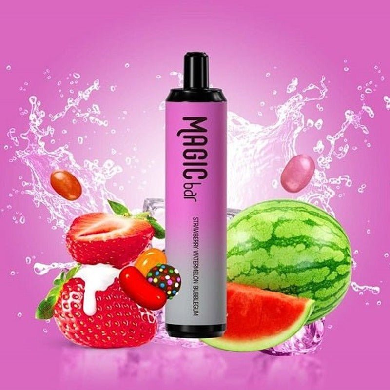Magic Bar Max Disposable 4000 Puff | 10 Pack | vapeukwholesale-Strawberry watermelon bubblegum-vapeukwholesale