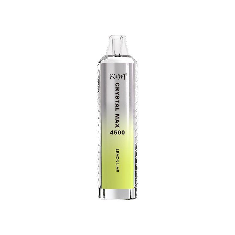 R & M Crystal Max 4500 Disposable Vape Box of 10 - Lemon & Lime - vapeukwholesale