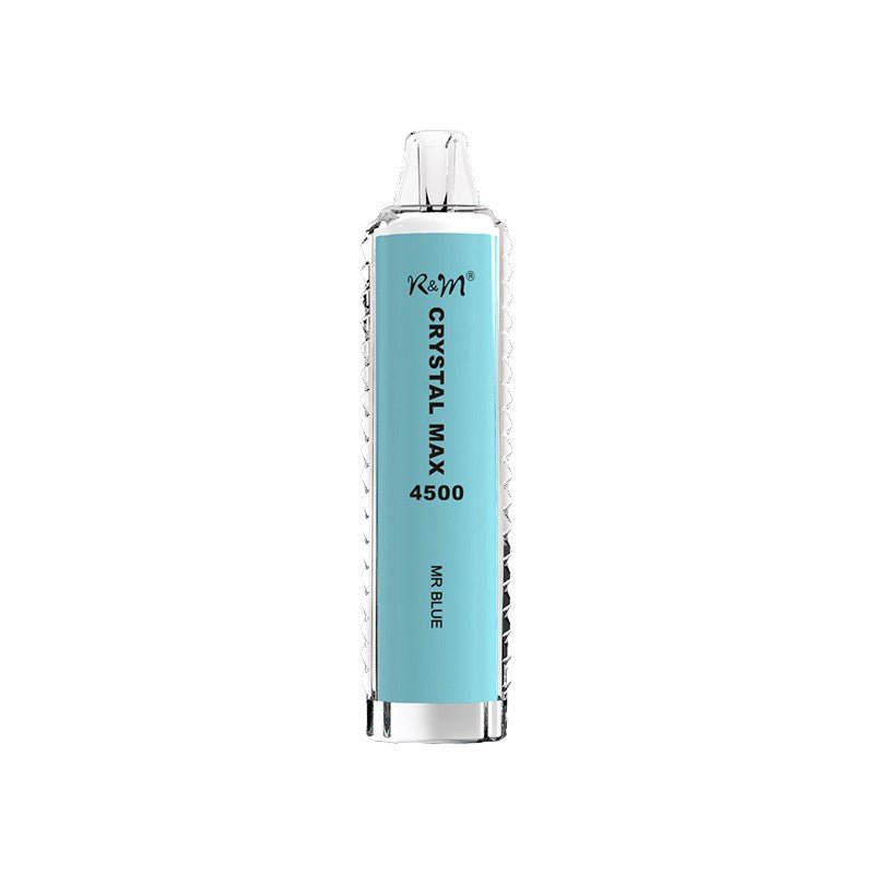 R & M Crystal Max 4500 Disposable Vape Box of 10 - Mr Blue - vapeukwholesale