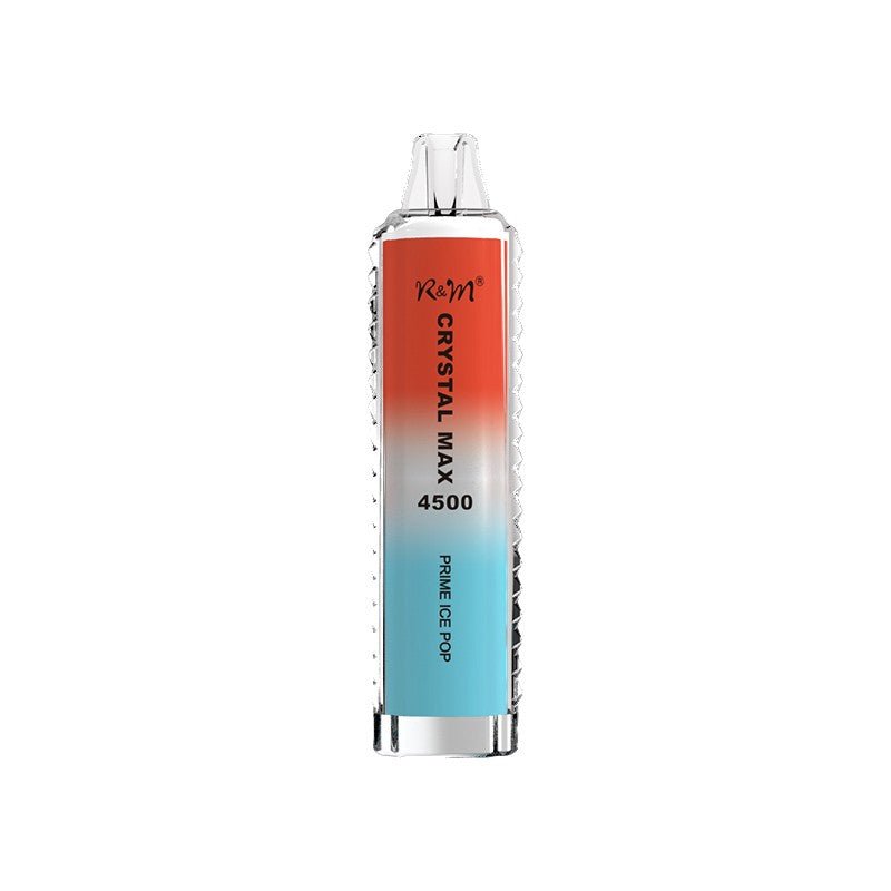 R & M Crystal Max 4500 Disposable Vape Box of 10 - Prime Ice Pop - vapeukwholesale