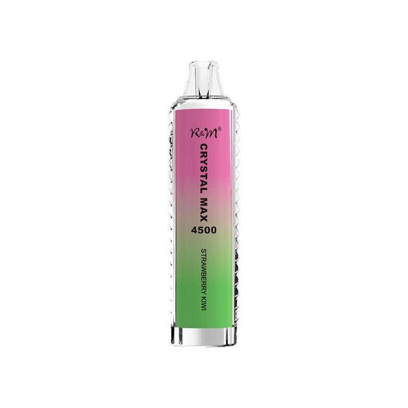 R & M Crystal Max 4500 Disposable Vape Box of 10 - Strawberry Kiwi - vapeukwholesale