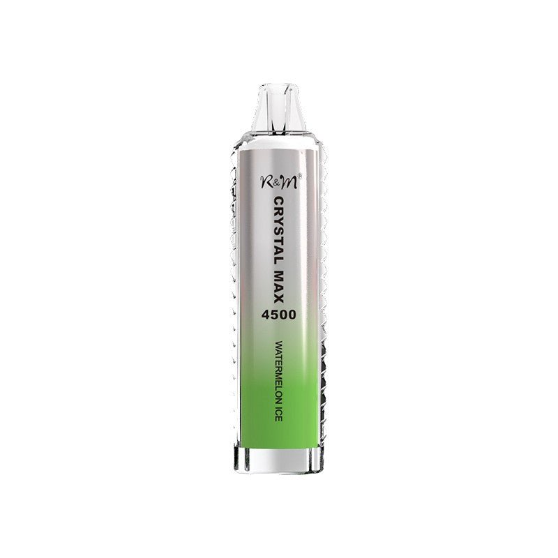 R & M Crystal Max 4500 Disposable Vape Box of 10 - Watermelon Ice - vapeukwholesale