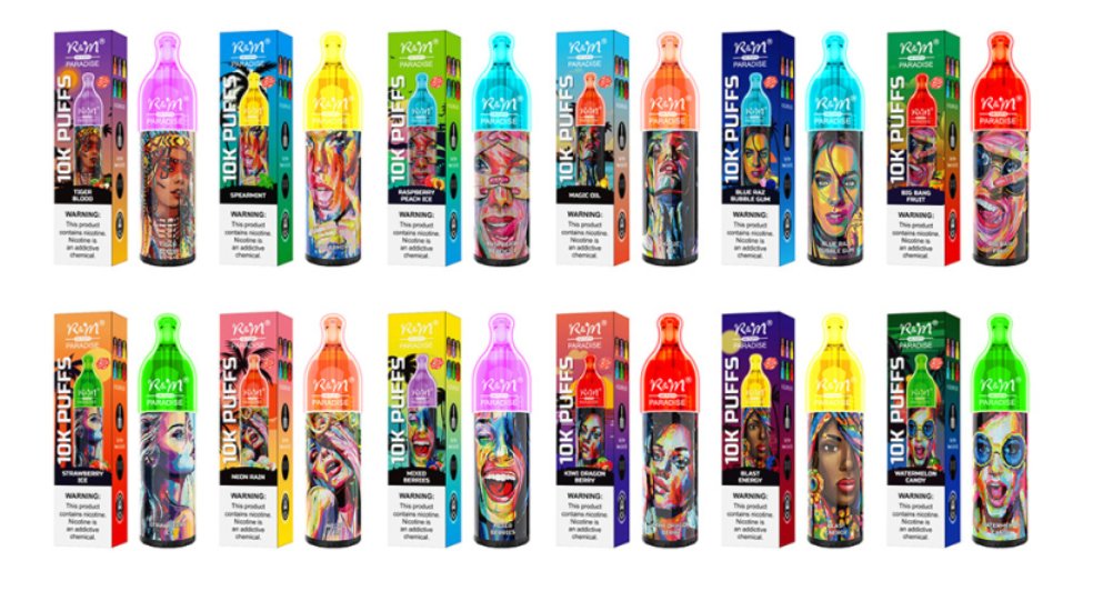R & M Paradise 10000 Disposable Vape Pod - 20mg (Box of 10)
