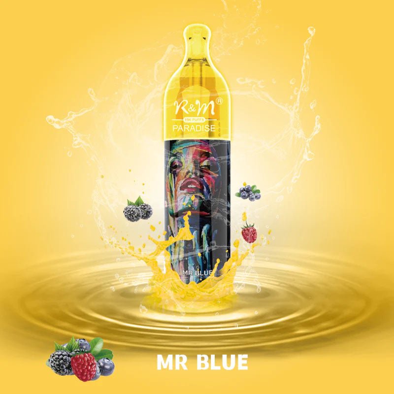 R & M Paradise 10000 Disposable Vape Pod - 20mg (Box of 10)-Mr Blue-vapeukwholesale
