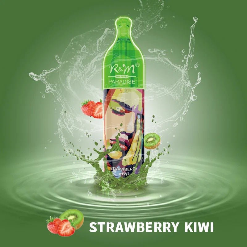 R & M Paradise 10000 Disposable Vape Pod - 20mg (Box of 10)-Strawberry Kiwi-vapeukwholesale