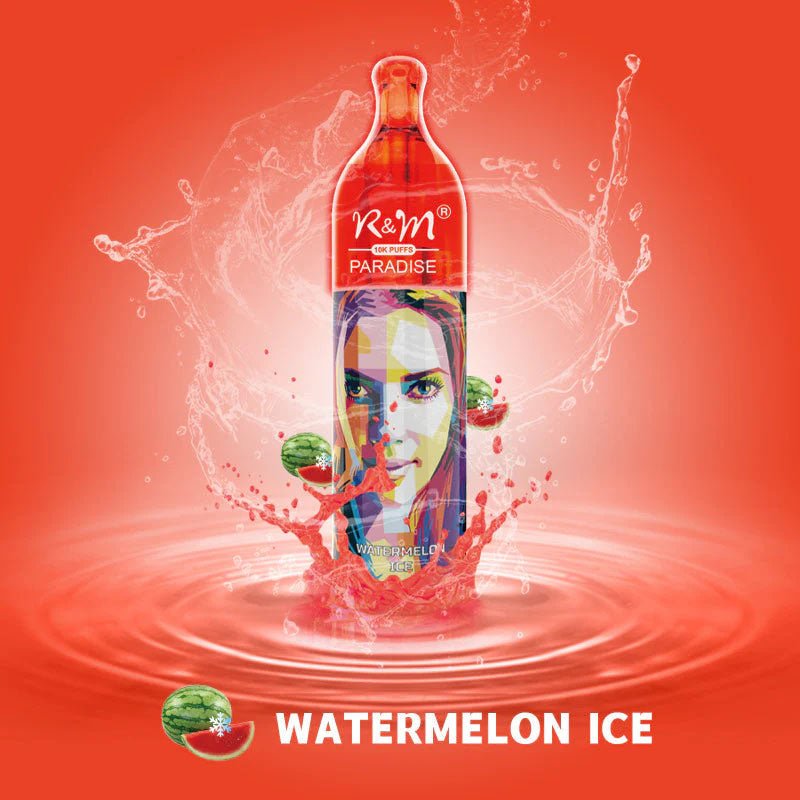 R & M Paradise 10000 Disposable Vape Pod - 20mg (Box of 10)-Watermelon Ice-vapeukwholesale