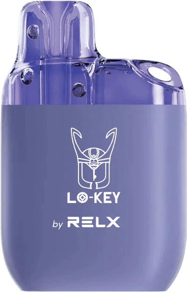 RELX Lo-key 600 Puffs Disposable Vape Pod Box of 10-Grape Ice-vapeukwholesale