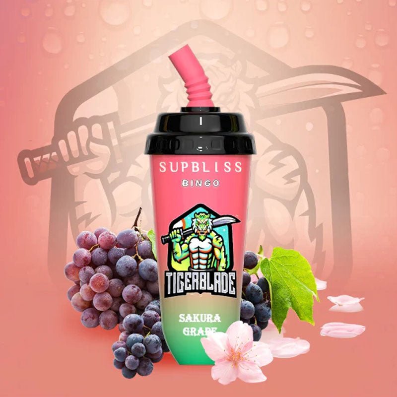 Supbliss Bingo 8000 Disposable Vape Puff Bar Pod Device-Sakura Grape-vapeukwholesale