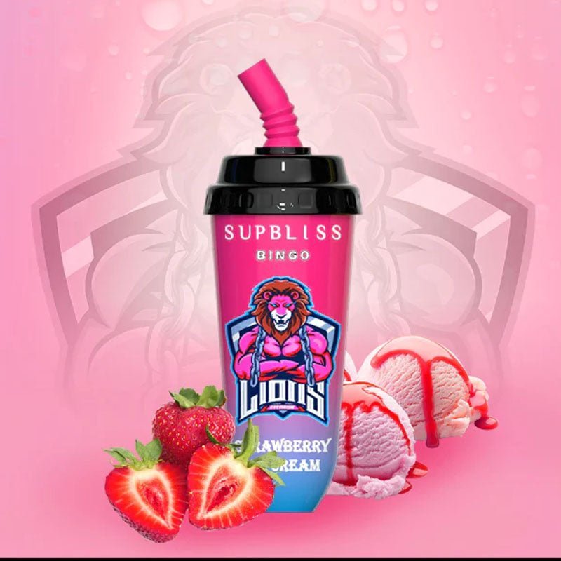 Supbliss Bingo 8000 Disposable Vape Puff Bar Pod Device-Strawberry Ice Cream-vapeukwholesale