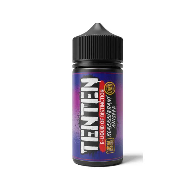 Ten Ten E-liquid 100ml Shortfill-Blackcurrant Aniseed-vapeukwholesale