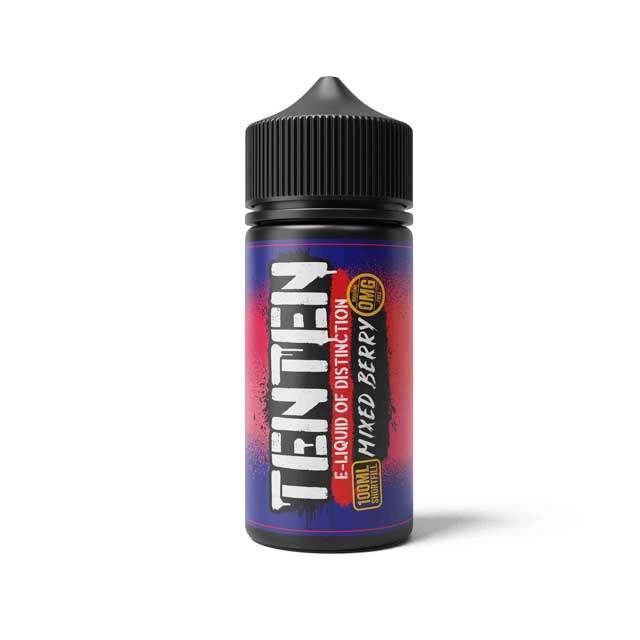 Ten Ten E-liquid 100ml Shortfill-Mixed Berry-vapeukwholesale