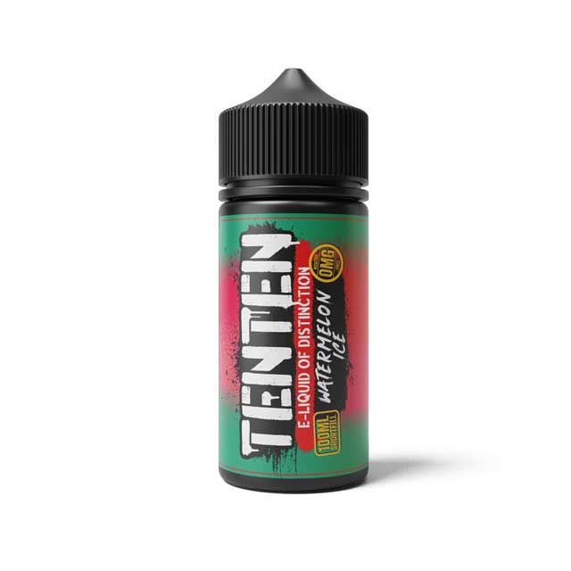 Ten Ten E-liquid 100ml Shortfill-Watermelon Ice-vapeukwholesale