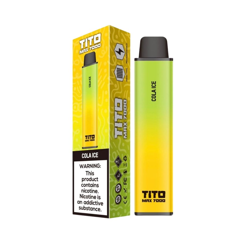 Tito Max 7000 Disposable Vape Pod Box of 10