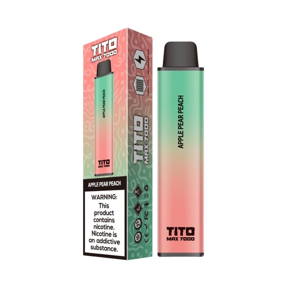 Tito Max 7000 Disposable Vape Pod Box of 10