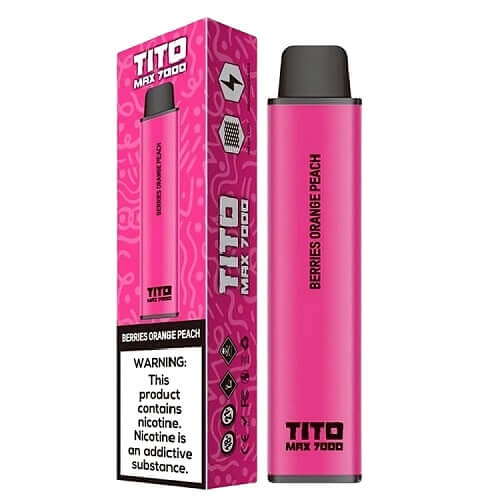 Tito Max 7000 Disposable Vape Pod Device-Berries Orange Peach-vapeukwholesale