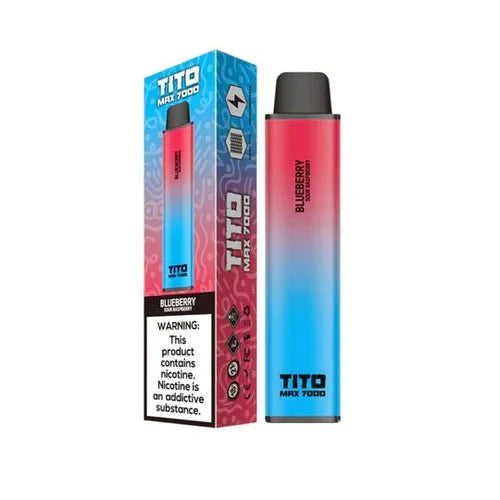 Tito Max 7000 Disposable Vape Pod Device-Blueberry Sour Raspberry-vapeukwholesale