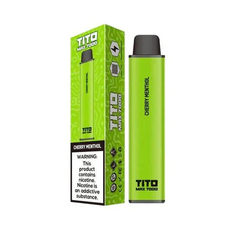 Tito Max 7000 Disposable Vape Pod Device-Cherry Menthol-vapeukwholesale
