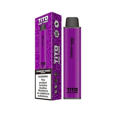 Tito Max 7000 Disposable Vape Pod Device-Cranberry Mango Raspberry-vapeukwholesale