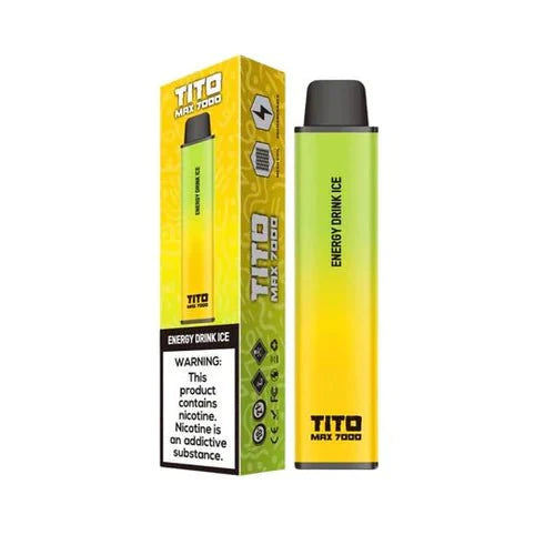 Tito Max 7000 Disposable Vape Pod Device-Energy Drink Ice-vapeukwholesale