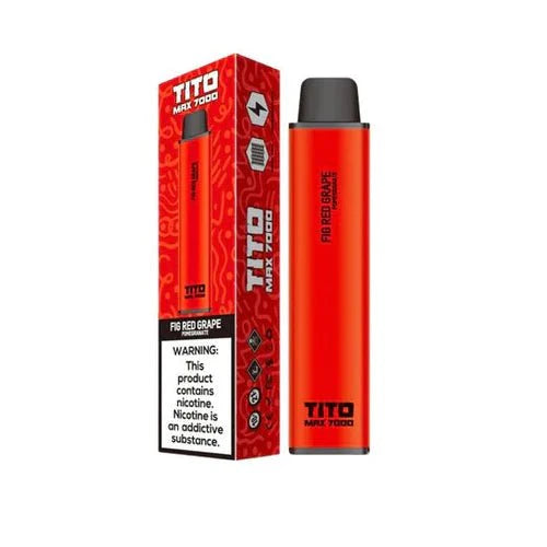 Tito Max 7000 Disposable Vape Pod Device-Fig Red Grape Pomegranate-vapeukwholesale