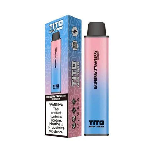Tito Max 7000 Disposable Vape Pod Device-Raspberry Strawberry Blueberry-vapeukwholesale