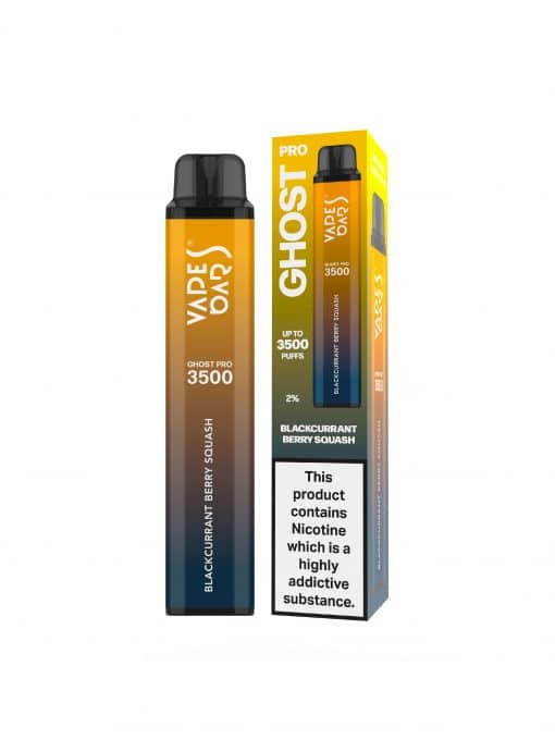 Vape Bar Ghost Pro 3500 Disposable Vape Pod Pen-Blackcurrant Berry Squash-vapeukwholesale