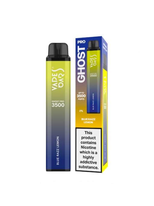 Vape Bar Ghost Pro 3500 Disposable Vape Pod Pen-Blue Razz Lemonade-vapeukwholesale