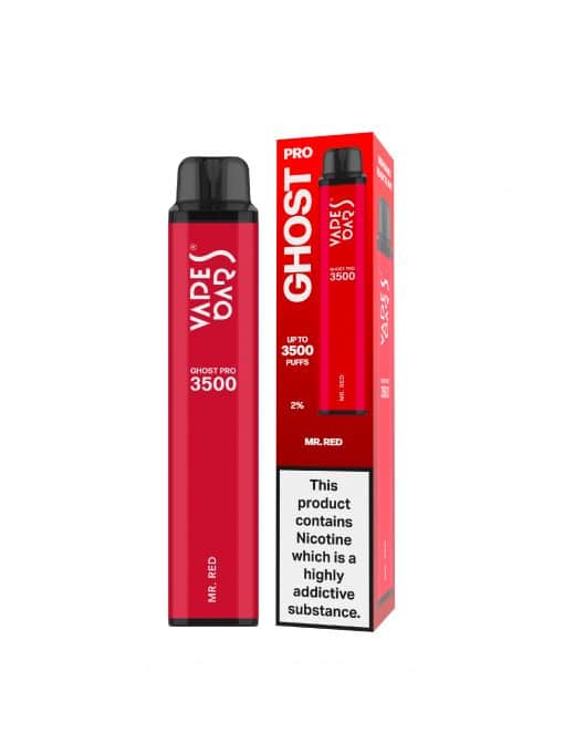Vape Bar Ghost Pro 3500 Disposable Vape Pod Pen-Mr Red-vapeukwholesale