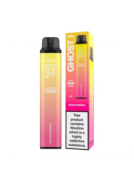 Vape Bar Ghost Pro 3500 Disposable Vape Pod Pen-Peach Mango-vapeukwholesale