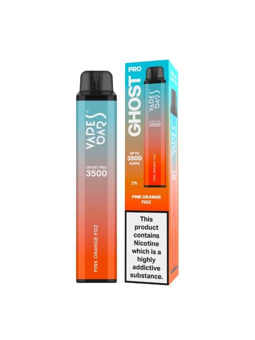 Vape Bar Ghost Pro 3500 Disposable Vape Pod Pen-Pink Orange Fizz-vapeukwholesale