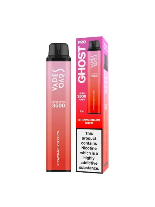 Vape Bar Ghost Pro 3500 Disposable Vape Pod Pen-Strawberry Melon Chew-vapeukwholesale