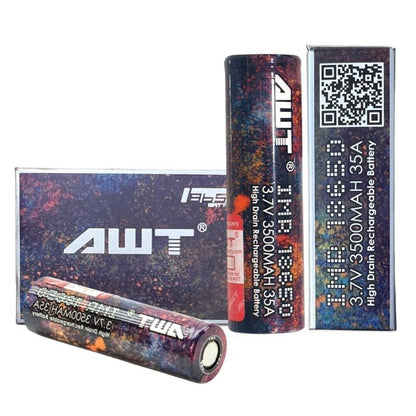 IMR 18650 AWT 3.7V 3500MAH 35A RAINBOW BATTERY [PACK OF 2]