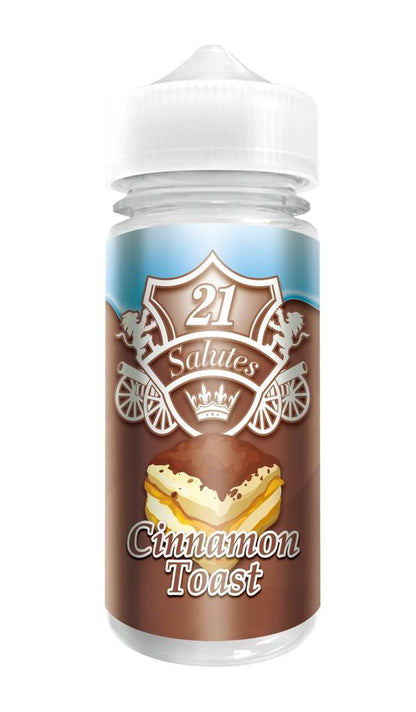 21 Salutes 100ml Shortfill-Cinnamon Toast-vapeukwholesale