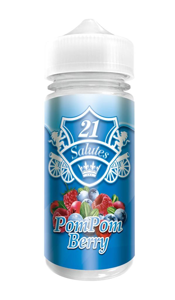 21 Salutes 100ml Shortfill-Pom Pom Berry-vapeukwholesale