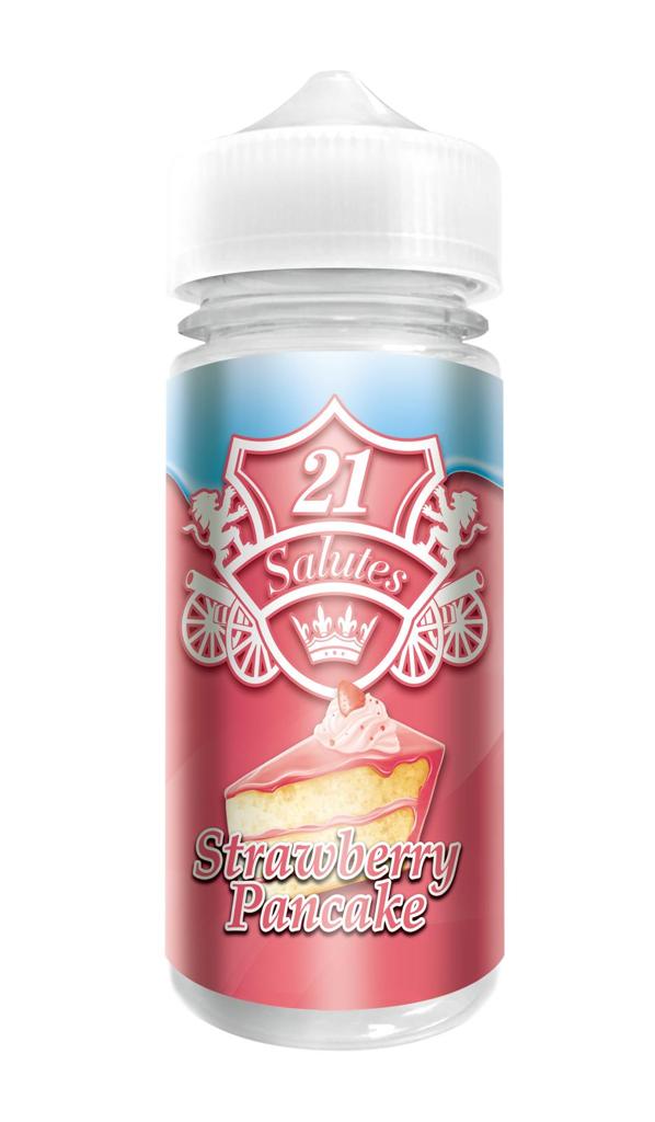 21 Salutes 100ml Shortfill-Strawberry Pancake-vapeukwholesale