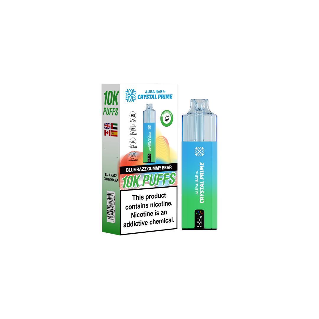 Crystal Prime 10k Box of 5 Disposable Vape - New